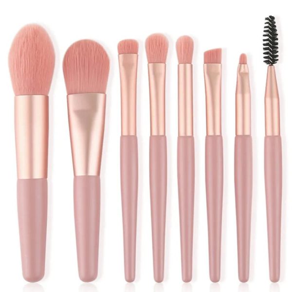 8pcs Travel Makeup Brush Kit - Sleek Shopping