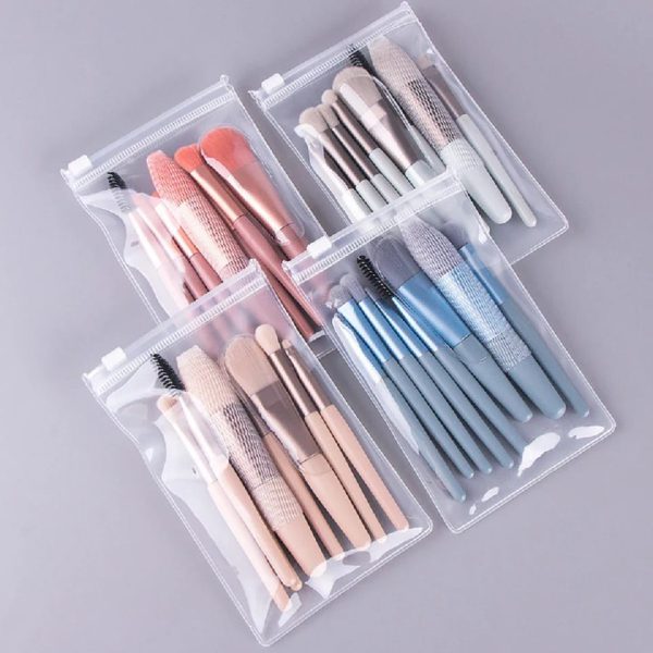 8pcs Travel Makeup Brush Kit - Sleek Shopping